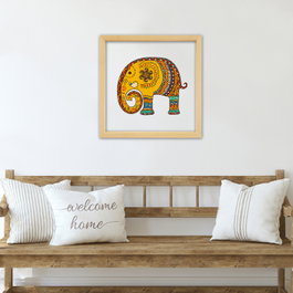 Wallity Cuadro Decorativo Enmarcado Multicolor 32 x 32 cm